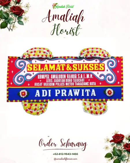 Papan Bunga Ucapan Selamat Kejuruan Muda