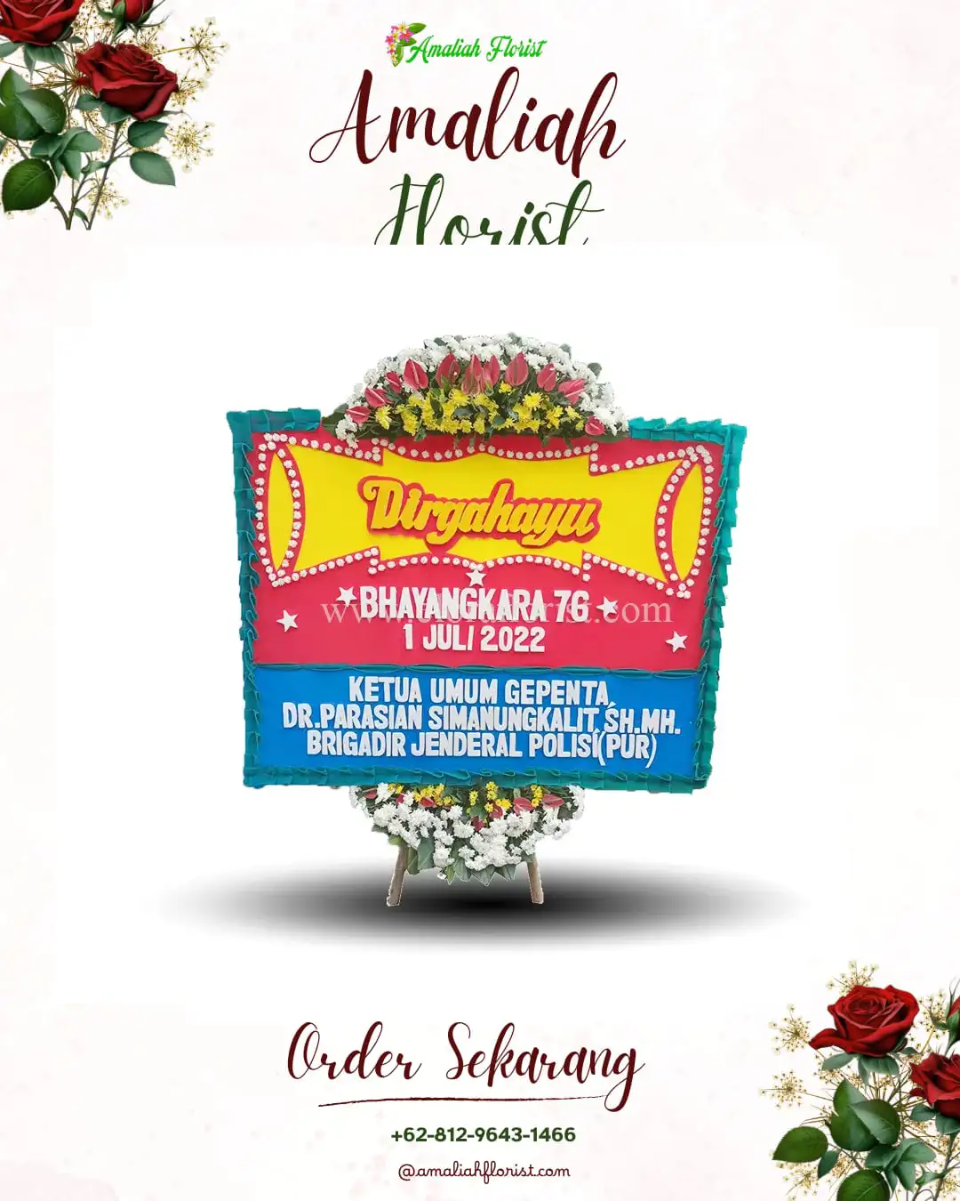 Papan Bunga HUT Ulang Tahun Kejuruan Muda